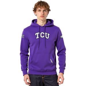 Pro Standard NCAA mens Mens College Classic Chenille Brushed Back French Terry Pull Over Hoodie(Purple)