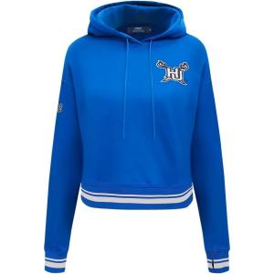 Pro Standard Womens College Classic Essentials Cropped Pullover Hoodie(Royal Blue)