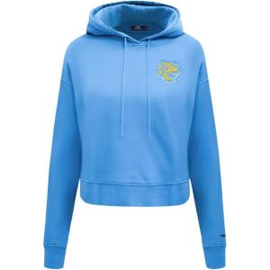 Pro Standard Womens College Classic Essentials Cropped Pullover Hoodie(University Blue)