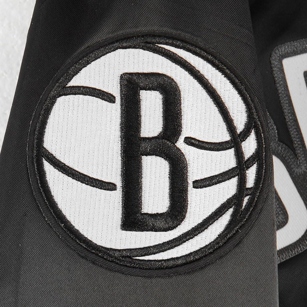 image:imageClassic NBA Brooklyn Nets Big Boys Satin Jacket in Black by Pro StandardBlack