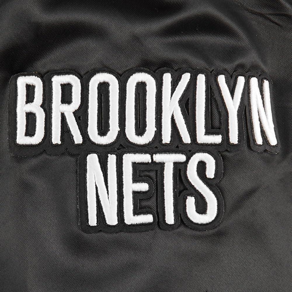 image:imageClassic NBA Brooklyn Nets Big Boys Satin Jacket in Black by Pro StandardBlack