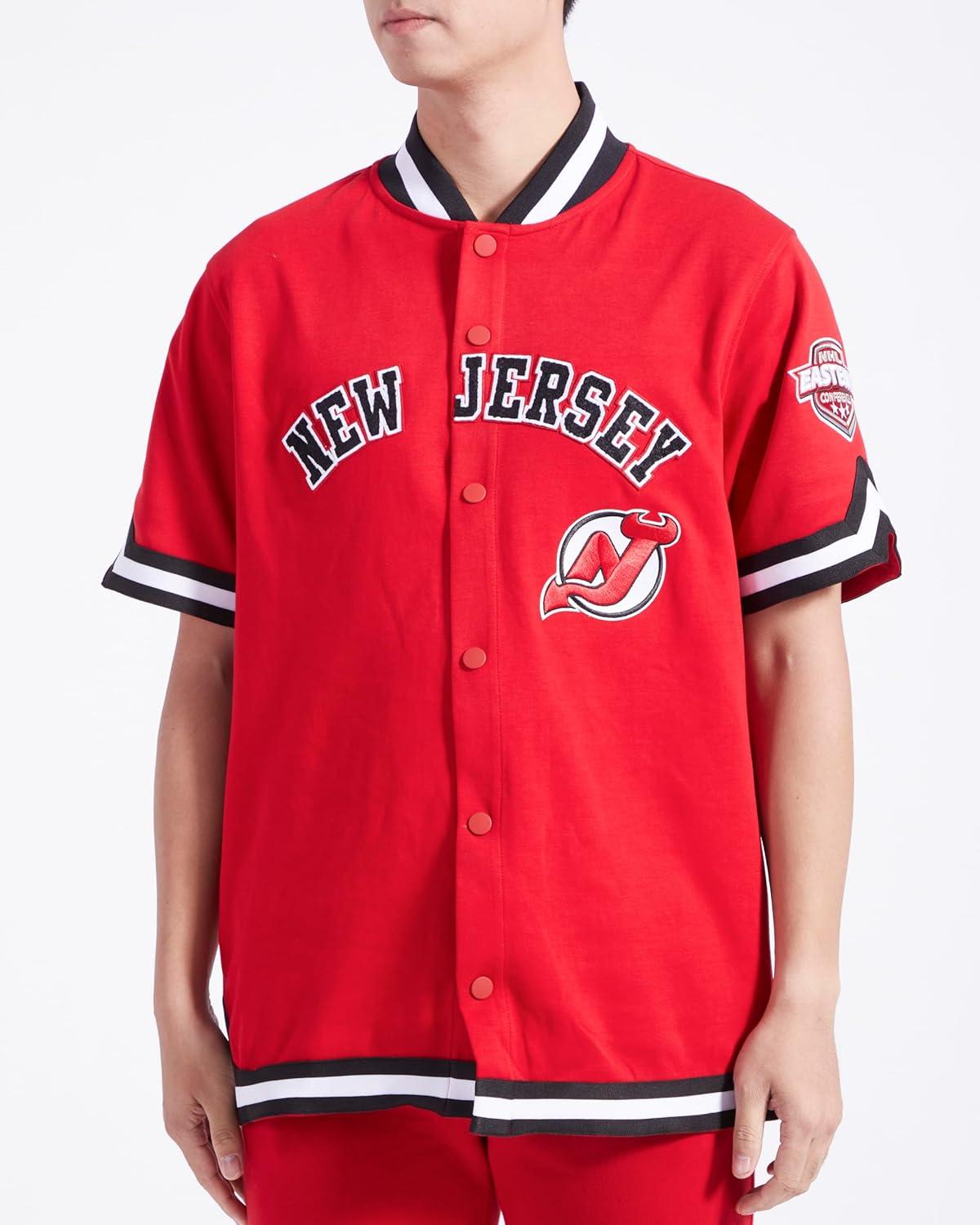 image:imageMens NHL Classic Chenille Button DownRedBlack