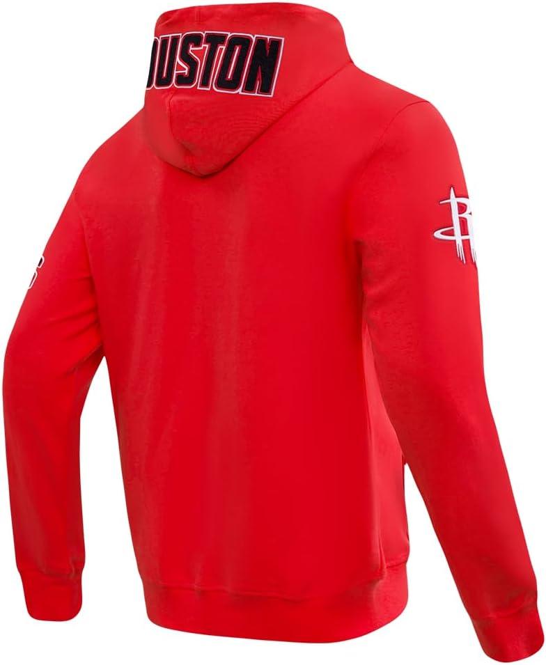 image:imagePro Standard Mens NBA Classic Chenille Cotton Double Knit Full Zip HoodieRed