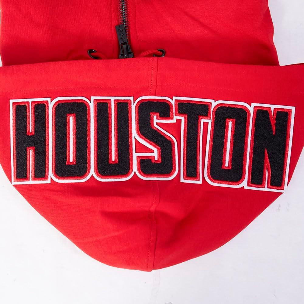 image:imagePro Standard Mens NBA Classic Chenille Cotton Double Knit Full Zip HoodieRed
