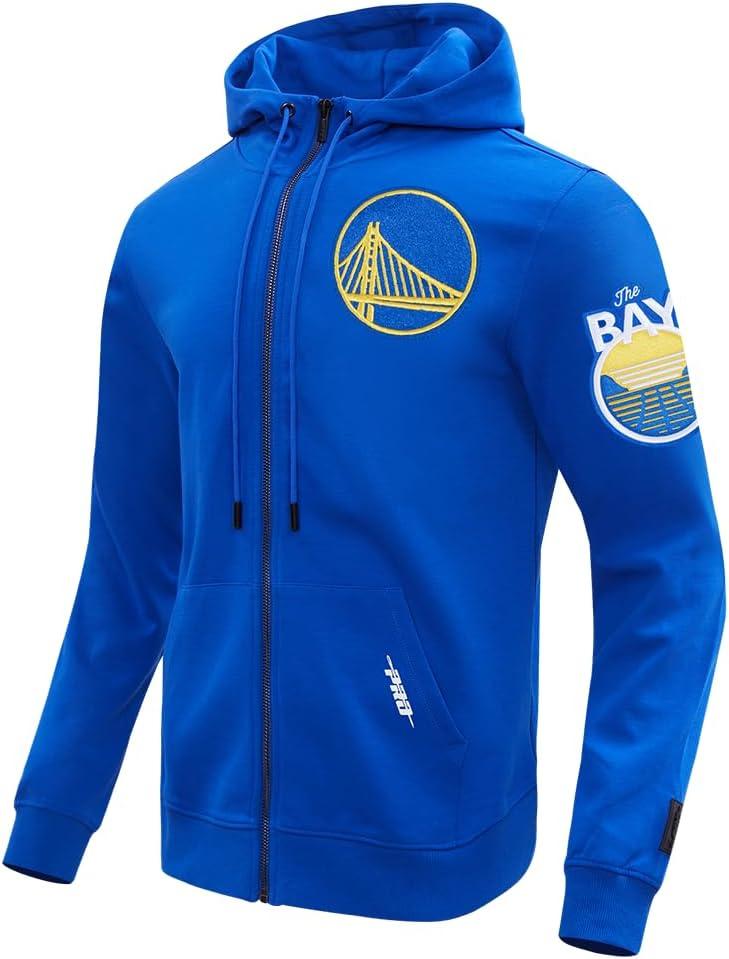 image:imagePro Standard Mens NBA Classic Chenille Cotton Double Knit Full Zip HoodieRoyal Blue
