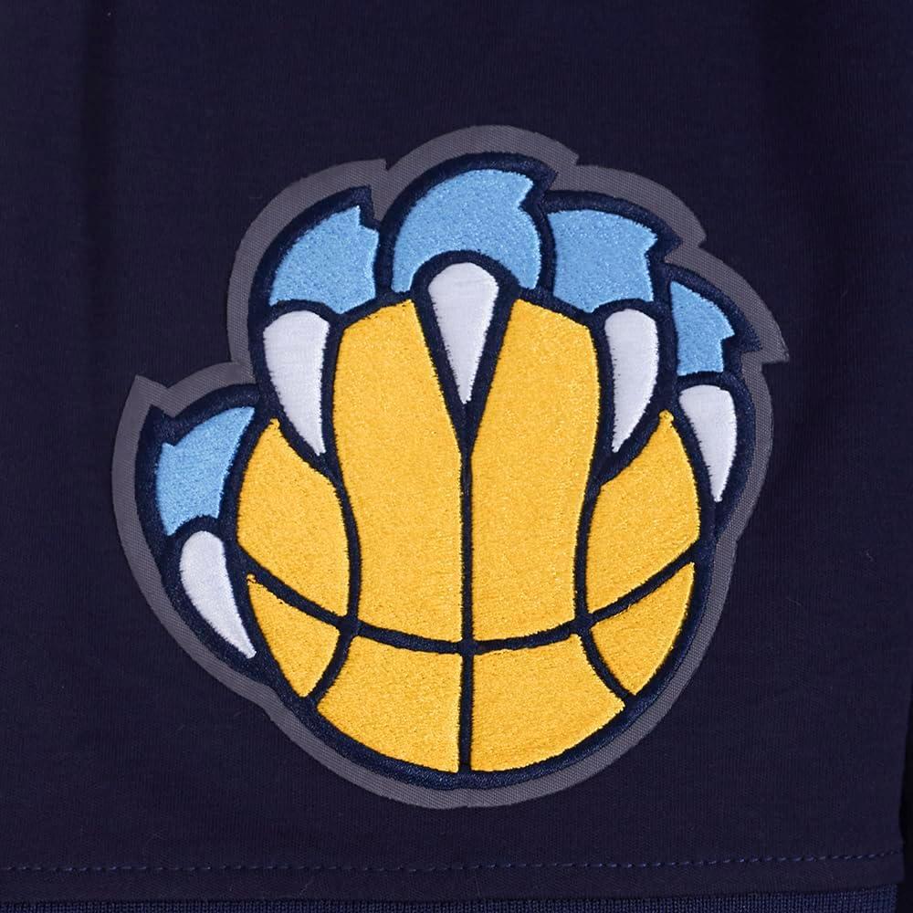 image:imagePro Standard Mens NBA Classic Chenille Cotton Double Knit Short Sleeve HoodieMidnight Navy