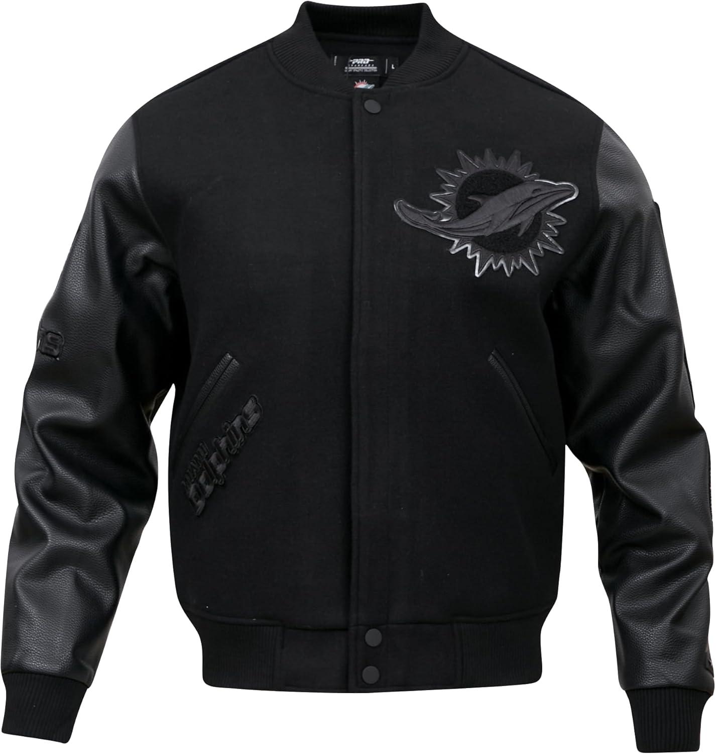 image:imagePro Standard Mens NFL Classic Triple Black Varsity JacketTriple Black