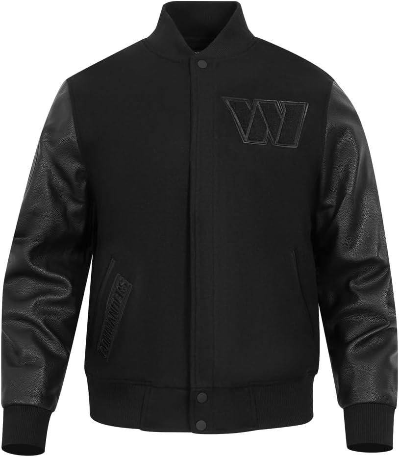 image:imagePro Standard Mens NFL Classic Triple Black Varsity JacketTriple Black