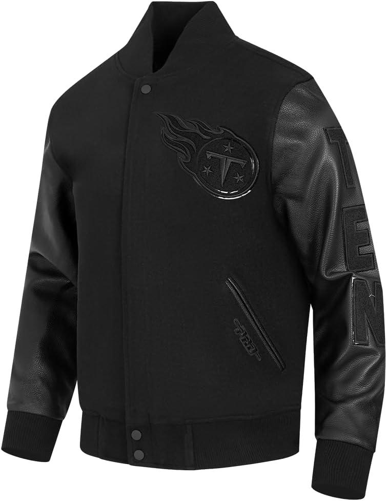 image:imagePro Standard Mens NFL Classic Triple Black Varsity JacketTriple Black