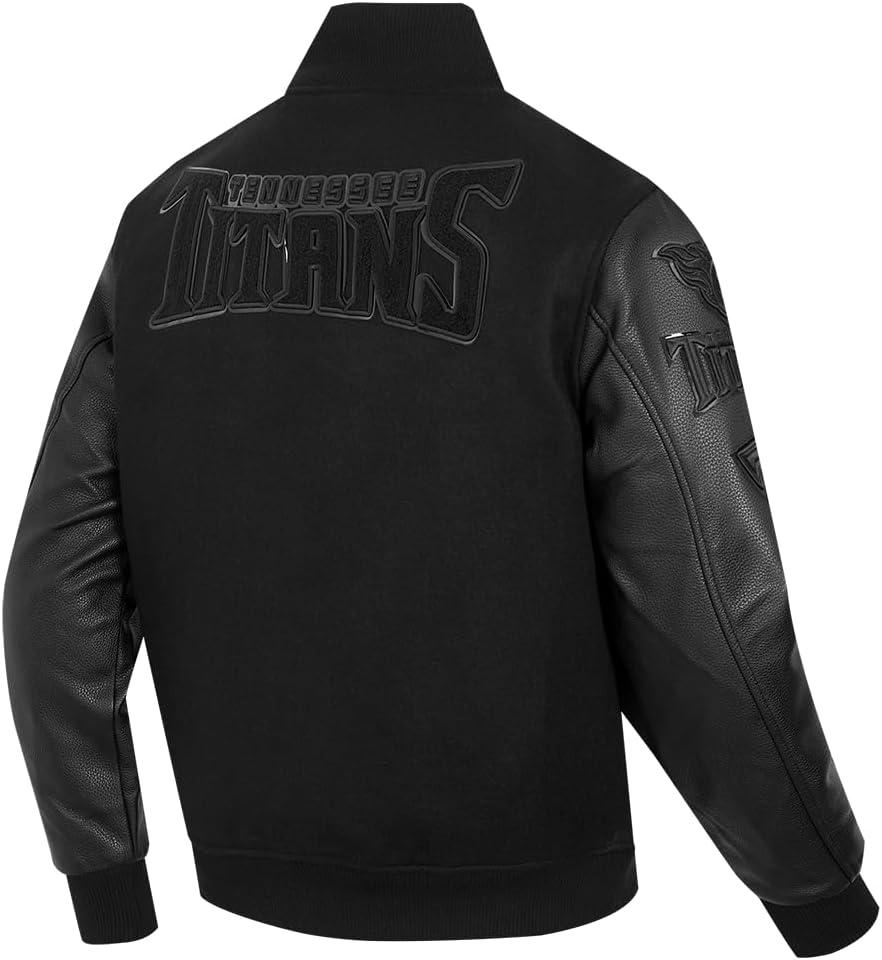image:imagePro Standard Mens NFL Classic Triple Black Varsity JacketTriple Black