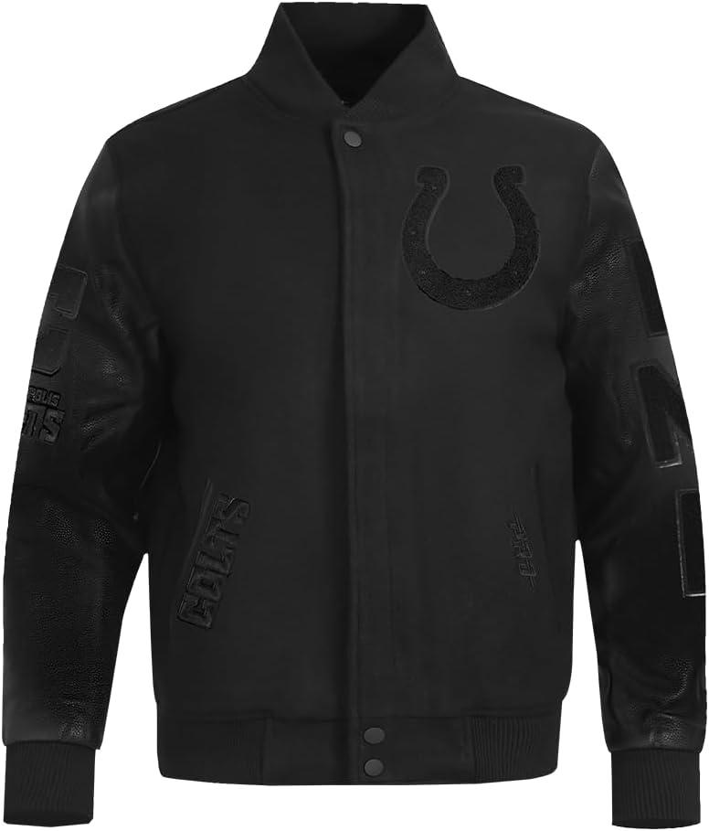image:imagePro Standard Mens NFL Classic Triple Black Varsity JacketTriple Black