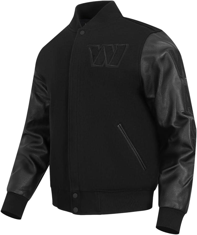 image:imagePro Standard Mens NFL Classic Triple Black Varsity JacketTriple Black