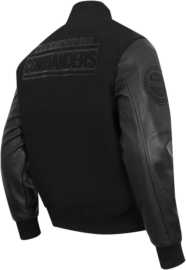 image:imagePro Standard Mens NFL Classic Triple Black Varsity JacketTriple Black