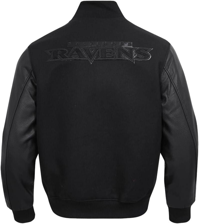 image:imagePro Standard Mens NFL Classic Triple Black Varsity JacketTriple Black