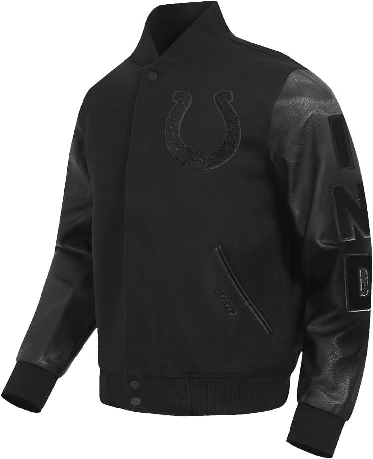 image:imagePro Standard Mens NFL Classic Triple Black Varsity JacketTriple Black