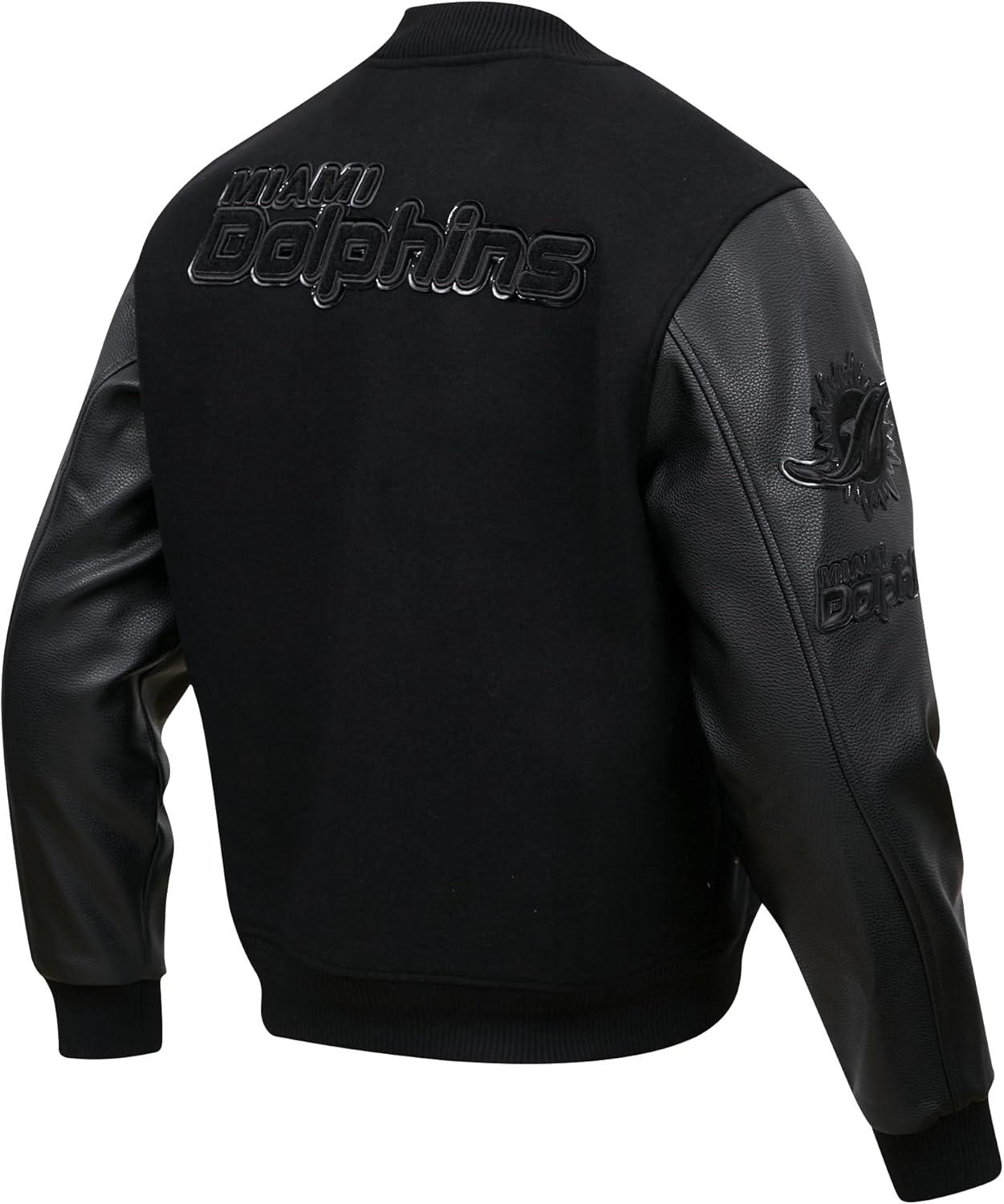 image:imagePro Standard Mens NFL Classic Triple Black Varsity JacketTriple Black