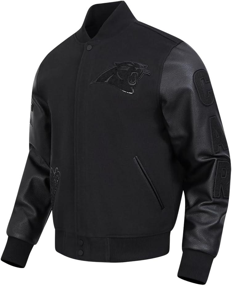 image:imagePro Standard Mens NFL Classic Triple Black Varsity JacketTriple Black