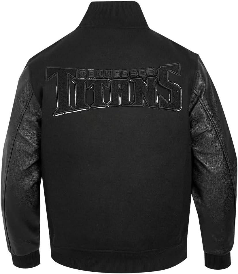 image:imagePro Standard Mens NFL Classic Triple Black Varsity JacketTriple Black