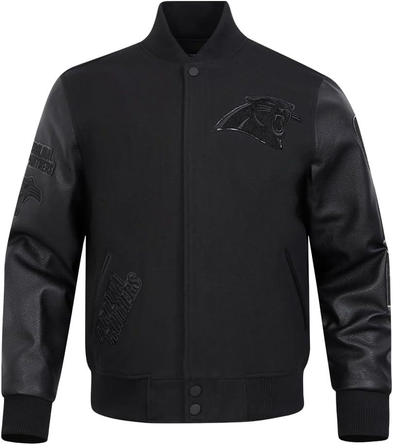 image:imagePro Standard Mens NFL Classic Triple Black Varsity JacketTriple Black