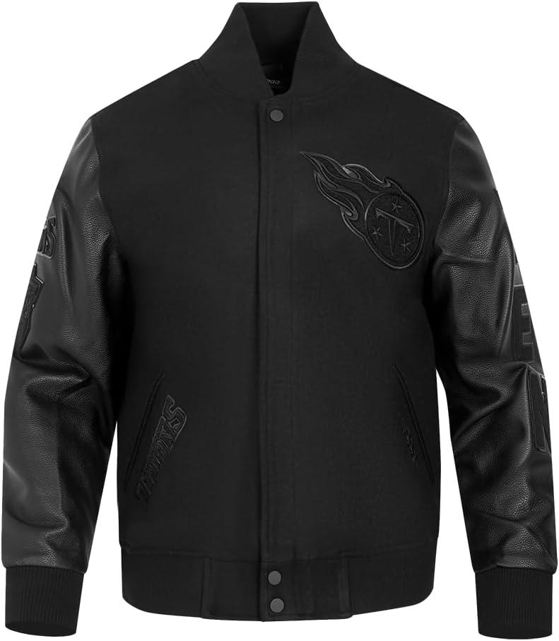 image:imagePro Standard Mens NFL Classic Triple Black Varsity JacketTriple Black