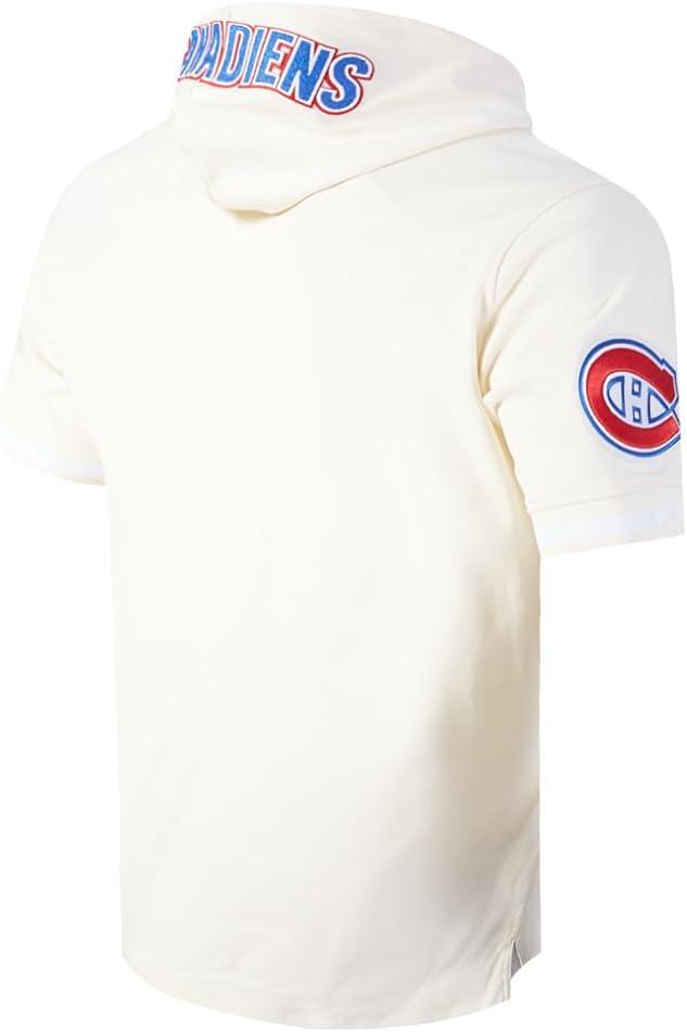 image:imagePro Standard Mens NHL Classic Chenille Double Knit Short Sleeve HoodieEggshell