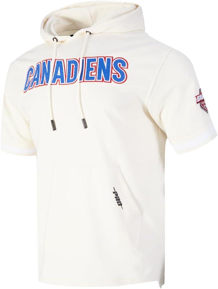 image:imagePro Standard Mens NHL Classic Chenille Double Knit Short Sleeve HoodieEggshell