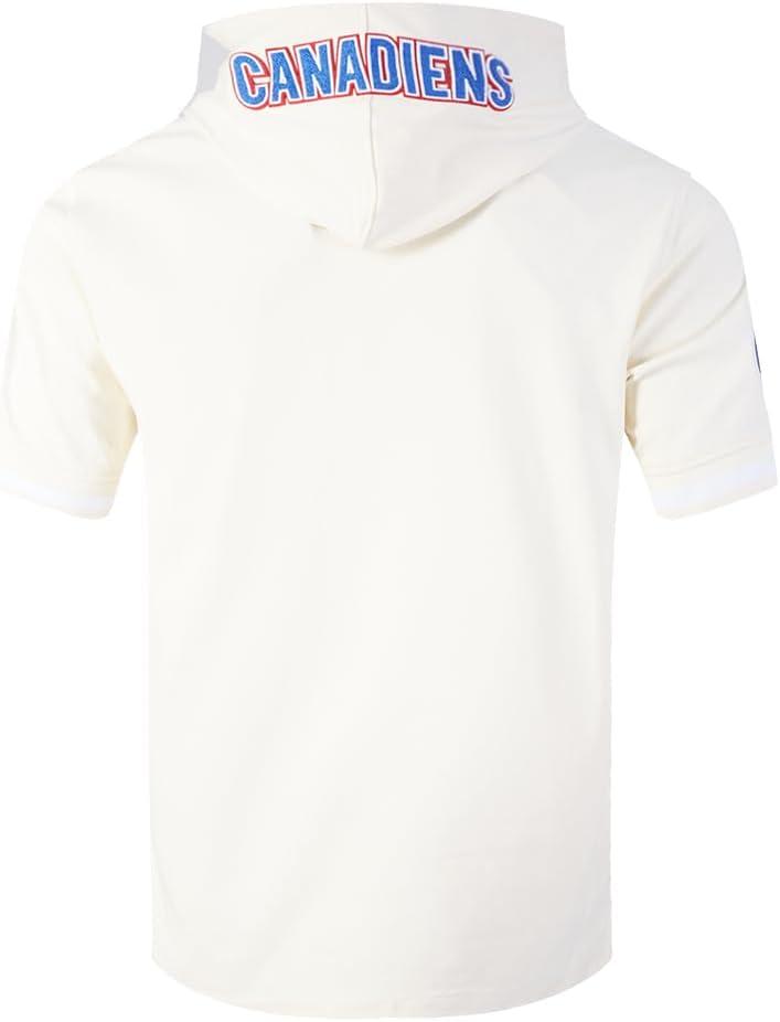 image:imagePro Standard Mens NHL Classic Chenille Double Knit Short Sleeve HoodieEggshell