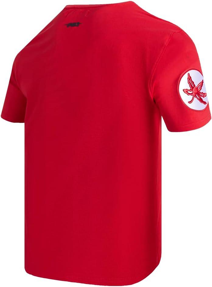 image:imagePro Standard Mens Ohio State University Classic Chenille Short Sleeve Tee Red XL