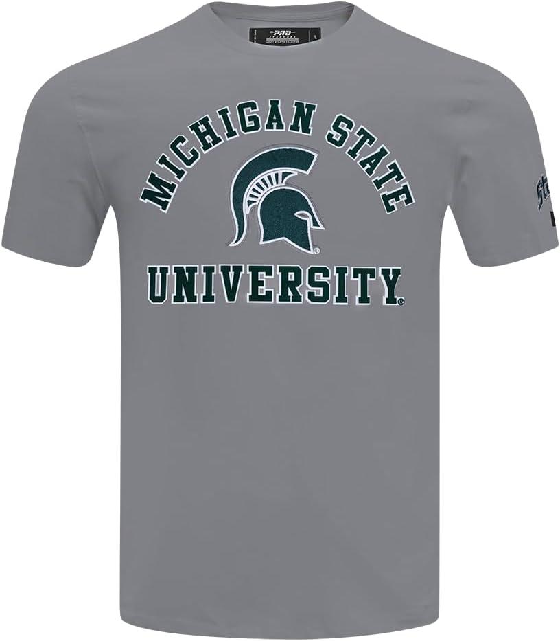 image:imagePro Standard Mens Pro Standard Mens College Classic Chenille Short Sleeve TeeGray