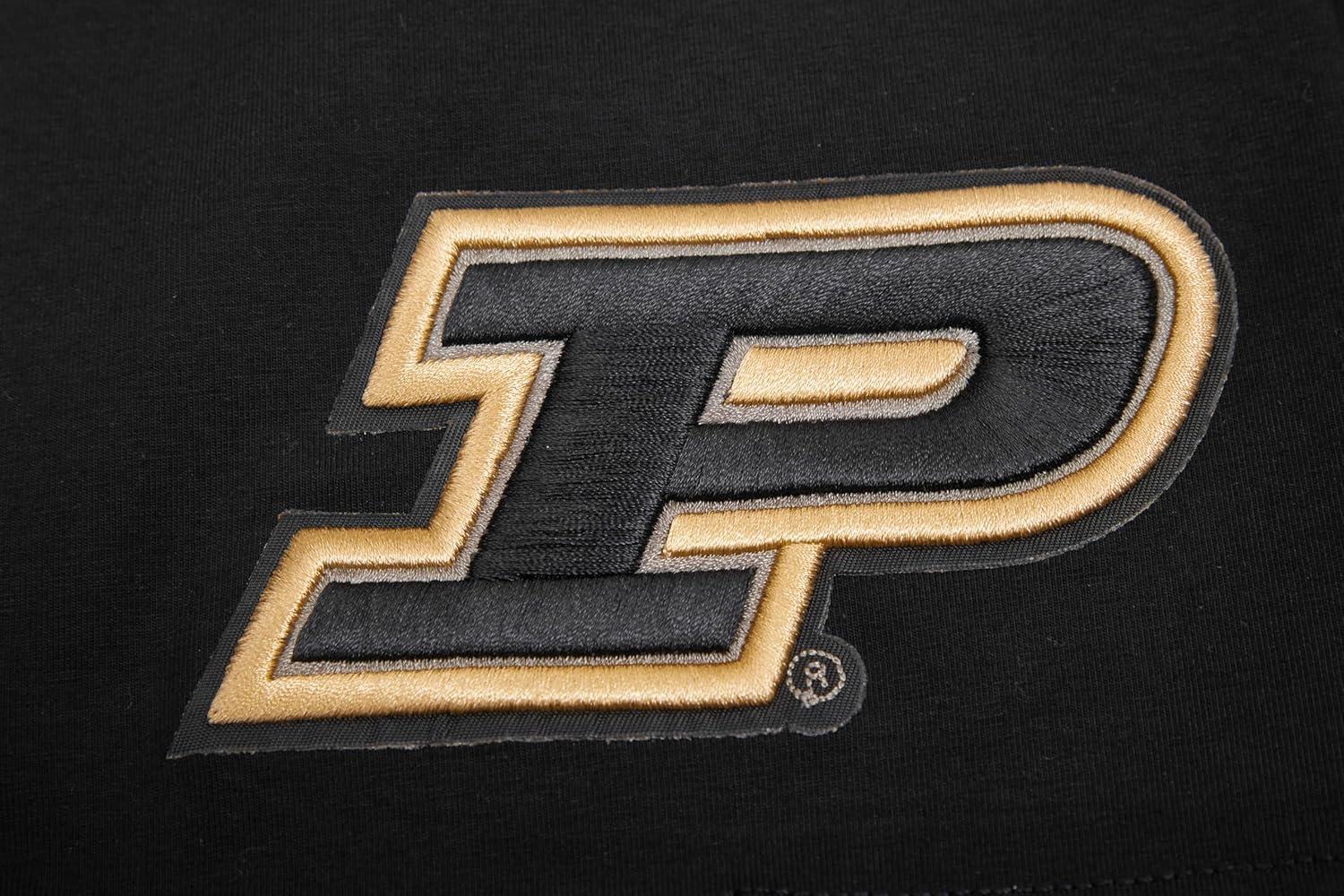 image:imagePro Standard Mens Purdue University Classic Chenille Short Sleeve Tee Black L