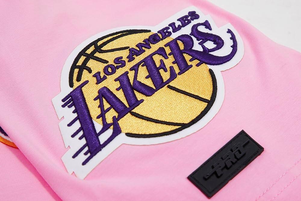 image:imagePro Standard NBA Mens Mens NBA Classic Chenille Cotton Single Jersey Short Sleeve TeePink