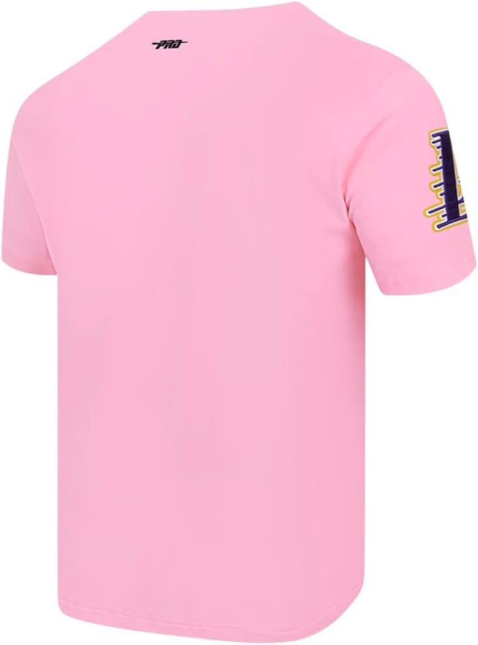 image:imagePro Standard NBA Mens Mens NBA Classic Chenille Cotton Single Jersey Short Sleeve TeePink