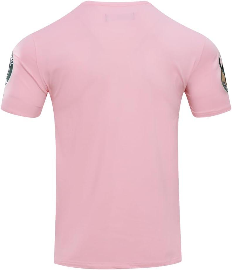 image:imagePro Standard NBA Mens Mens NBA Classic Chenille Cotton Single Jersey Short Sleeve TeePink