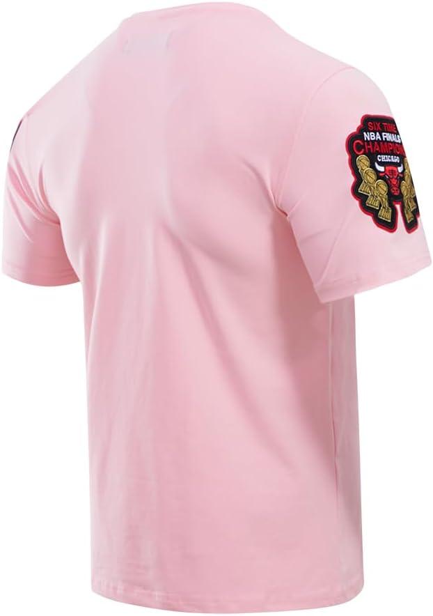 image:imagePro Standard NBA Mens Mens NBA Classic Chenille Cotton Single Jersey Short Sleeve TeePink
