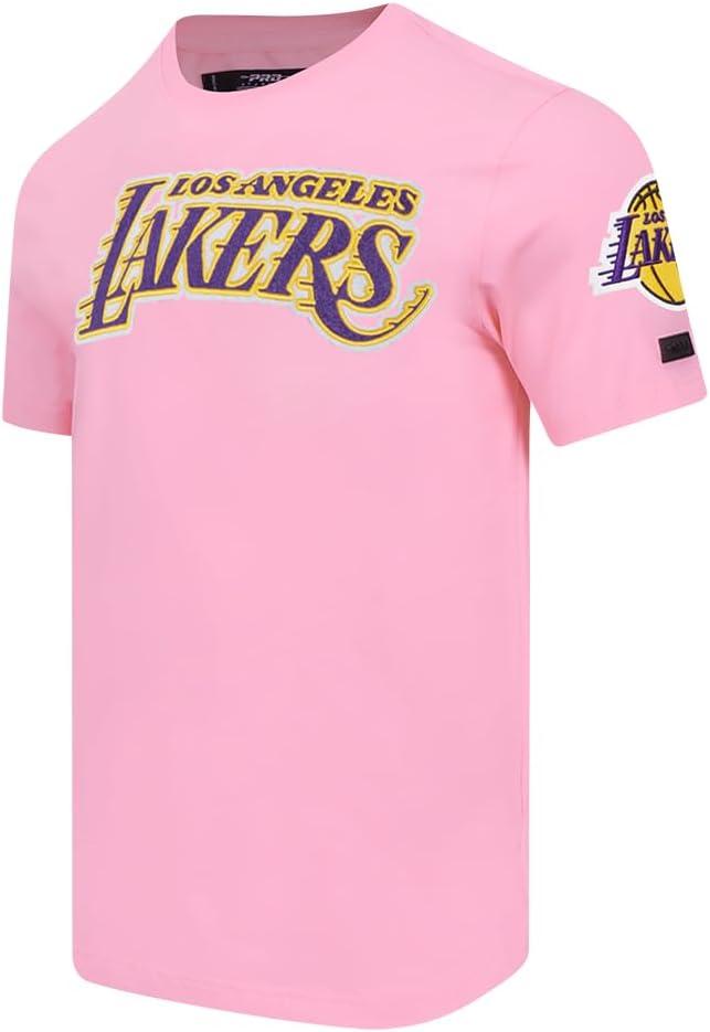 image:imagePro Standard NBA Mens Mens NBA Classic Chenille Cotton Single Jersey Short Sleeve TeePink