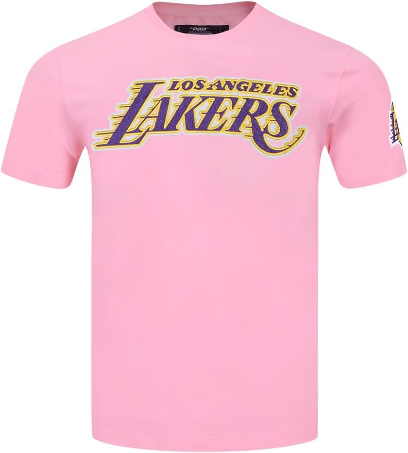image:imagePro Standard NBA Mens Mens NBA Classic Chenille Cotton Single Jersey Short Sleeve TeePink