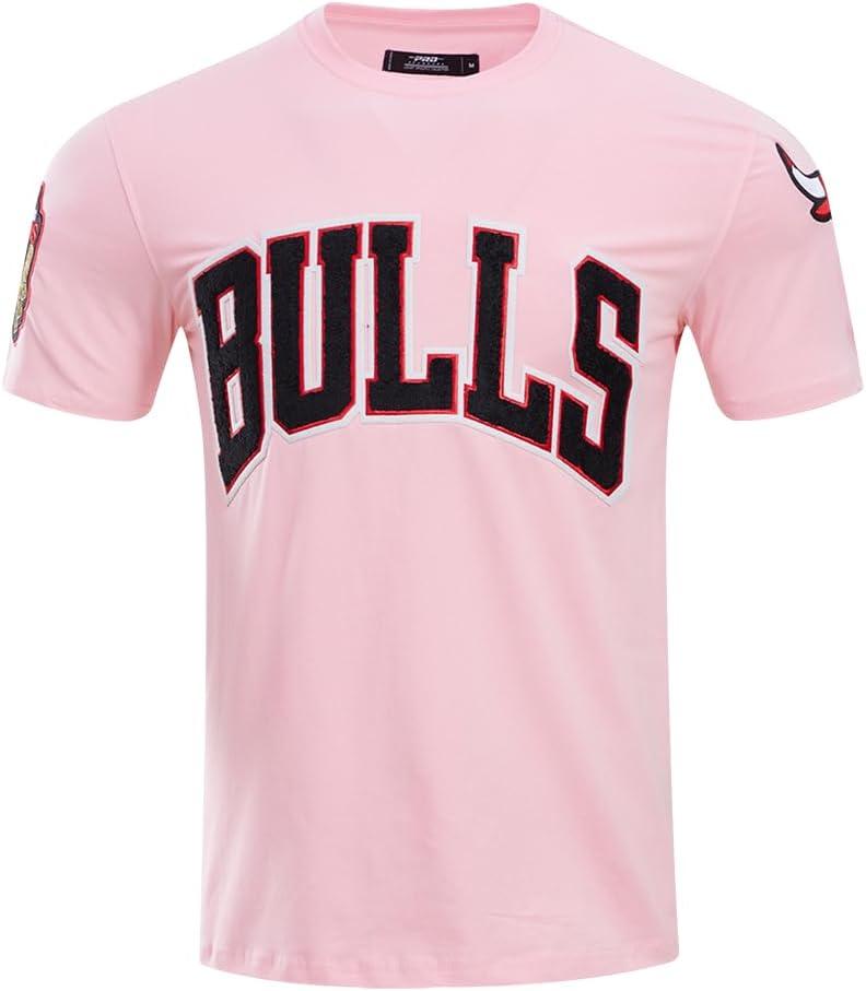 image:imagePro Standard NBA Mens Mens NBA Classic Chenille Cotton Single Jersey Short Sleeve TeePink