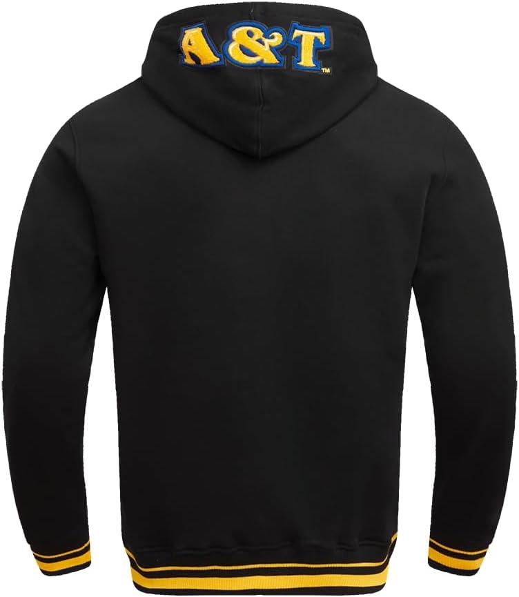 image:imagePro Standard NCAA mens Mens College Classic Chenille Brushed Back French Terry Pull Over HoodieBlackYellow