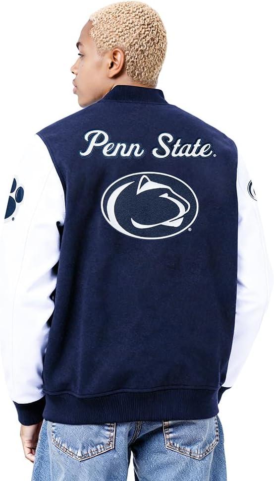 image:imagePro Standard NCAA mens Mens College Classic Chenille Wool Varsity JacketBlue