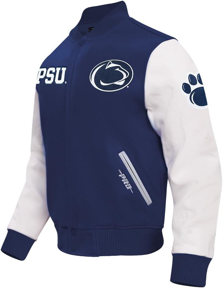 image:imagePro Standard NCAA mens Mens College Classic Chenille Wool Varsity JacketBlue