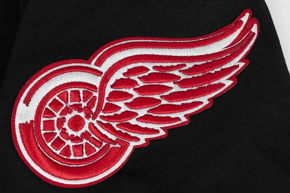 image:imagePro Standard NHL Mens Pro Standard Mens NHL Classic Chenille Cotton Double Knit Short Sleeve TeeBlackRed