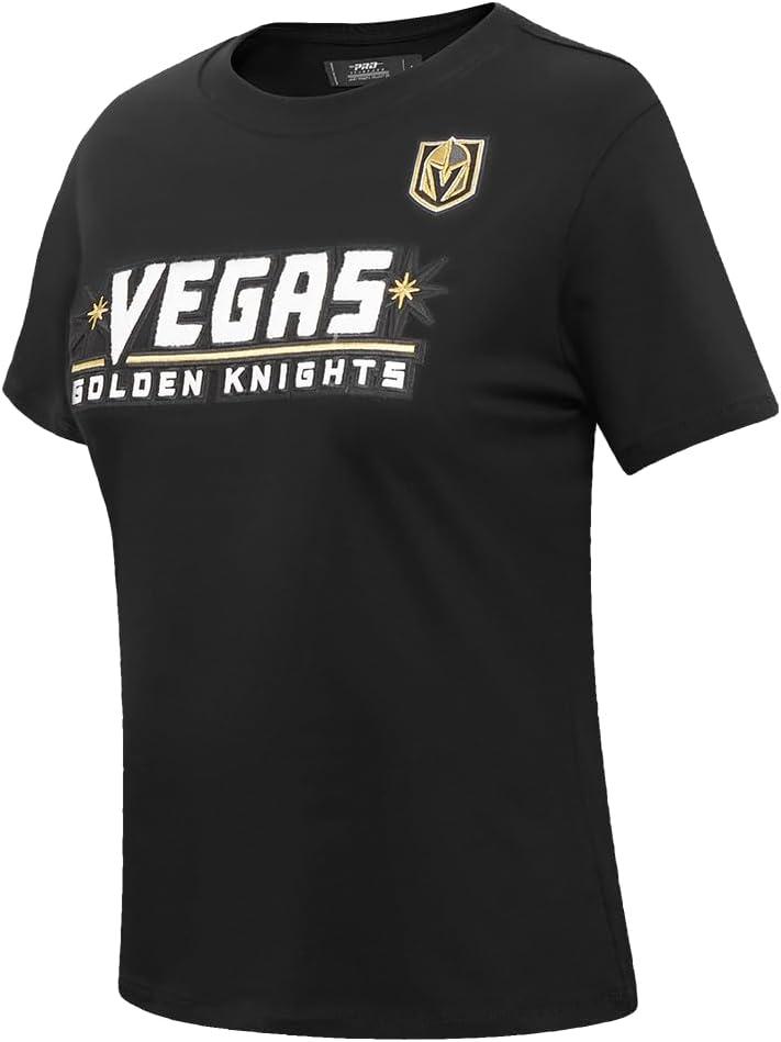 image:imagePro Standard NHL Womens Pro Standard Womens NHL Classic Chenille Short Sleeve Slim Fit TeeBlack