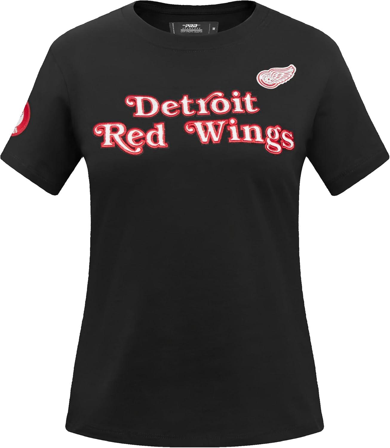 image:imagePro Standard NHL Womens Pro Standard Womens NHL Classic Chenille Short Sleeve Slim TeeBlack