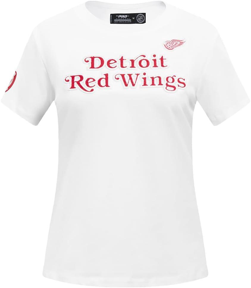 image:imagePro Standard NHL Womens Pro Standard Womens NHL Classic Chenille Short Sleeve Slim TeeWhite