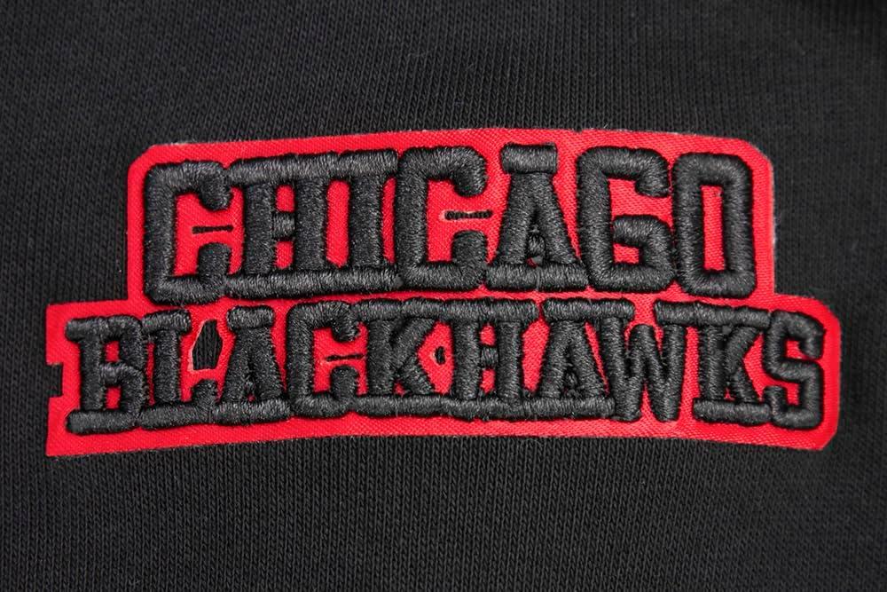image:imagePro Standard NHL Womens Retro Classics Brushed Back French Terry Cropped Pullover HoodieBlackRedBlack
