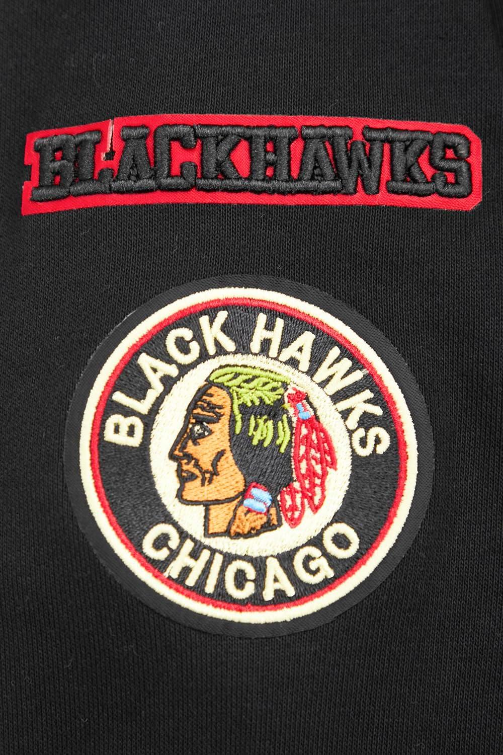 image:imagePro Standard NHL Womens Retro Classics Brushed Back French Terry Cropped Pullover HoodieBlackRedBlack