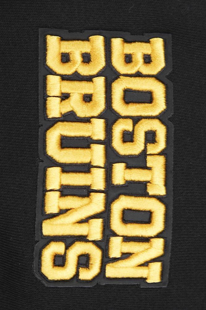 image:imagePro Standard NHL Womens Retro Classics Brushed Back French Terry Cropped Pullover HoodieBlackYellow