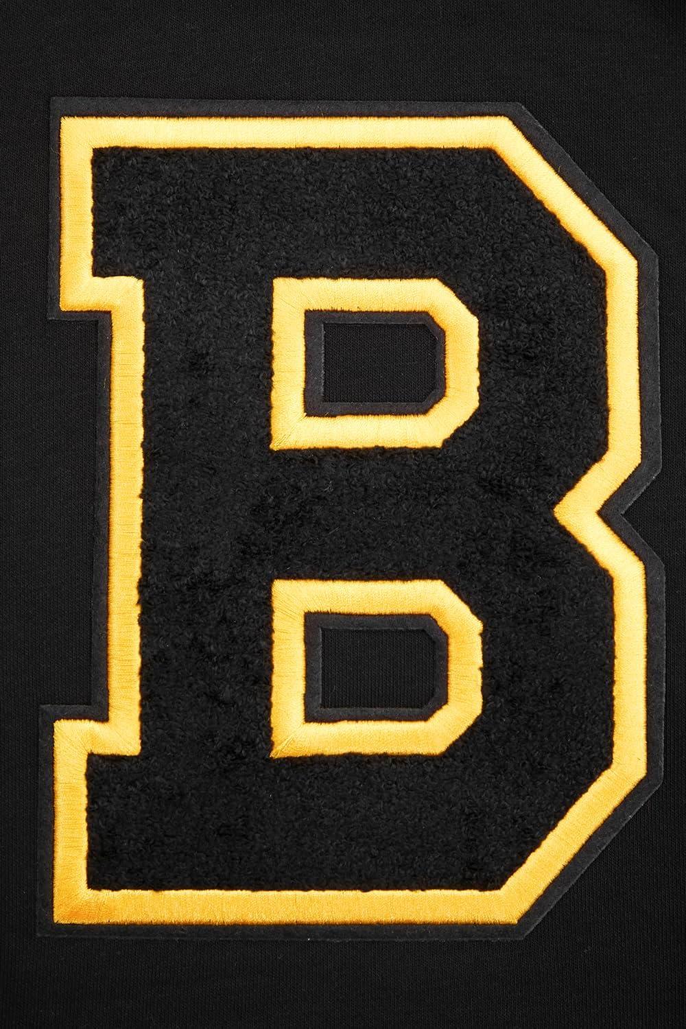 image:imagePro Standard NHL Womens Retro Classics Brushed Back French Terry Cropped Pullover HoodieBlackYellow