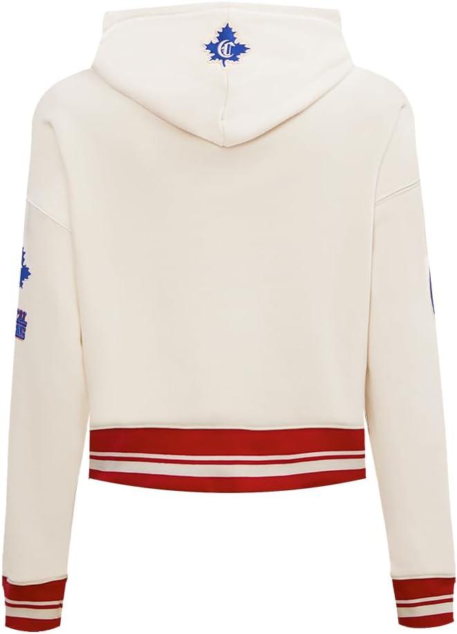 image:imagePro Standard NHL Womens Retro Classics Brushed Back French Terry Cropped Pullover HoodieEggshell Red