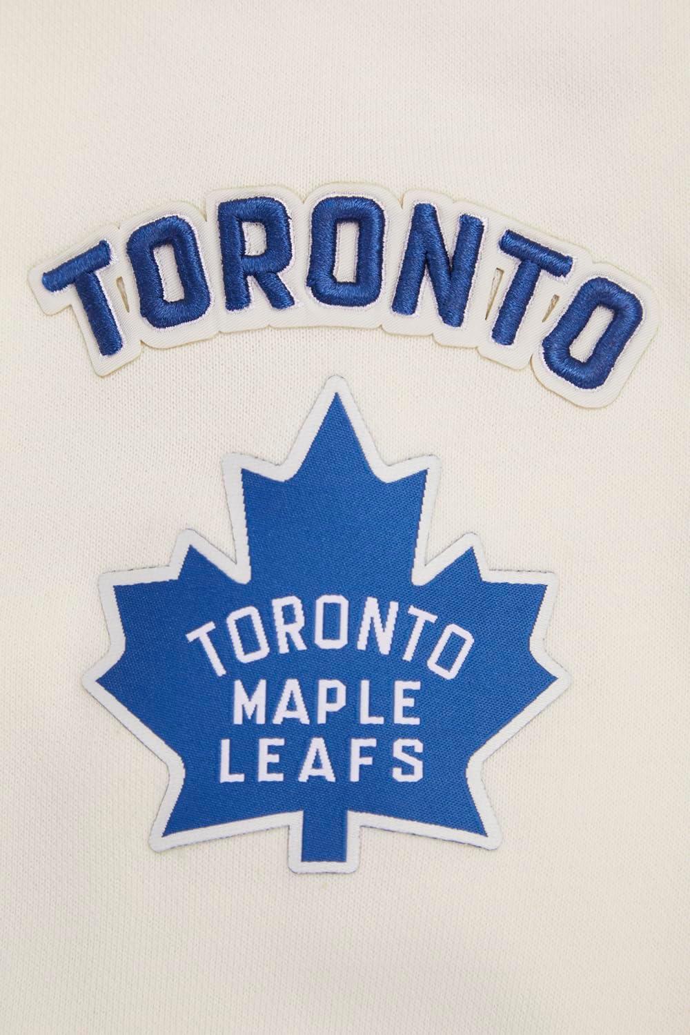image:imagePro Standard NHL Womens Retro Classics Brushed Back French Terry Cropped Pullover HoodieEggshellDodger Blue
